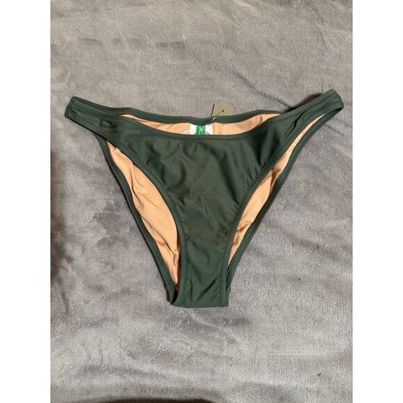 J. Crew Other - NWT J.Crew Hunter Green Women Bikini Bottom Curved Waist Size Medium Cheeky